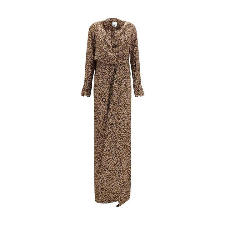 SA SU PHI Beige Silk Long Dress