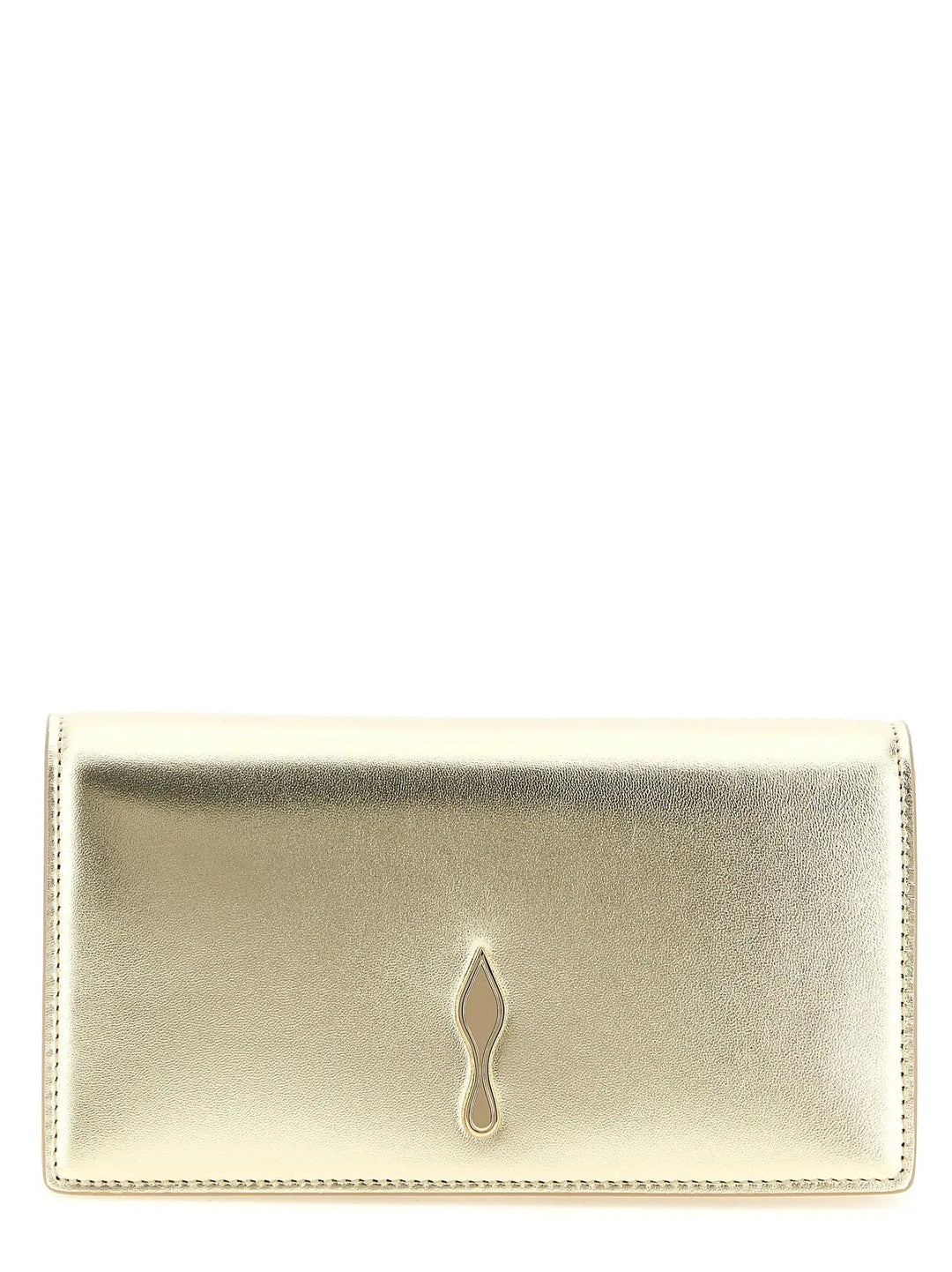 Christian Louboutin Sample Sale | Christian Louboutin Gold Lambskin Clutch Bag - | Designer outlet