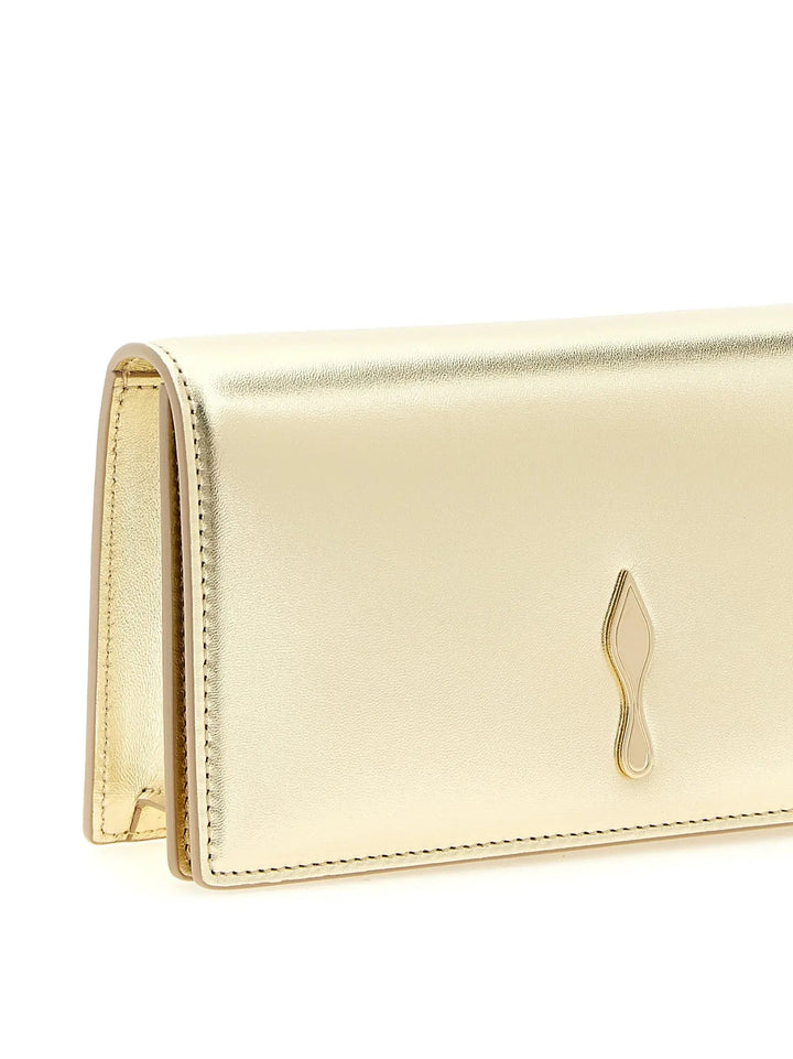 Christian Louboutin Sample Sale | Christian Louboutin Gold Lambskin Clutch Bag - | Designer outlet