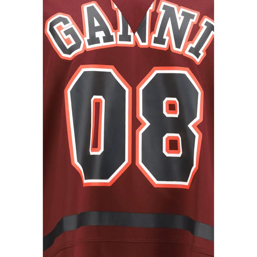 Ganni Bordeaux Polyester Sportswear