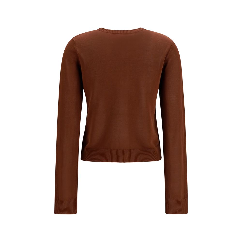 Ganni Sample Sale | Ganni Brown Cotton Cardigan - | Designer outlet