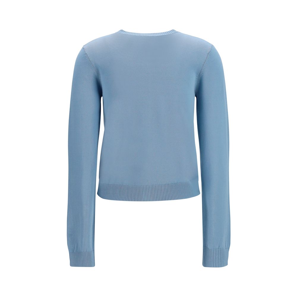 Ganni Sample Sale | Ganni Blue Cotton Cardigan - | Designer outlet