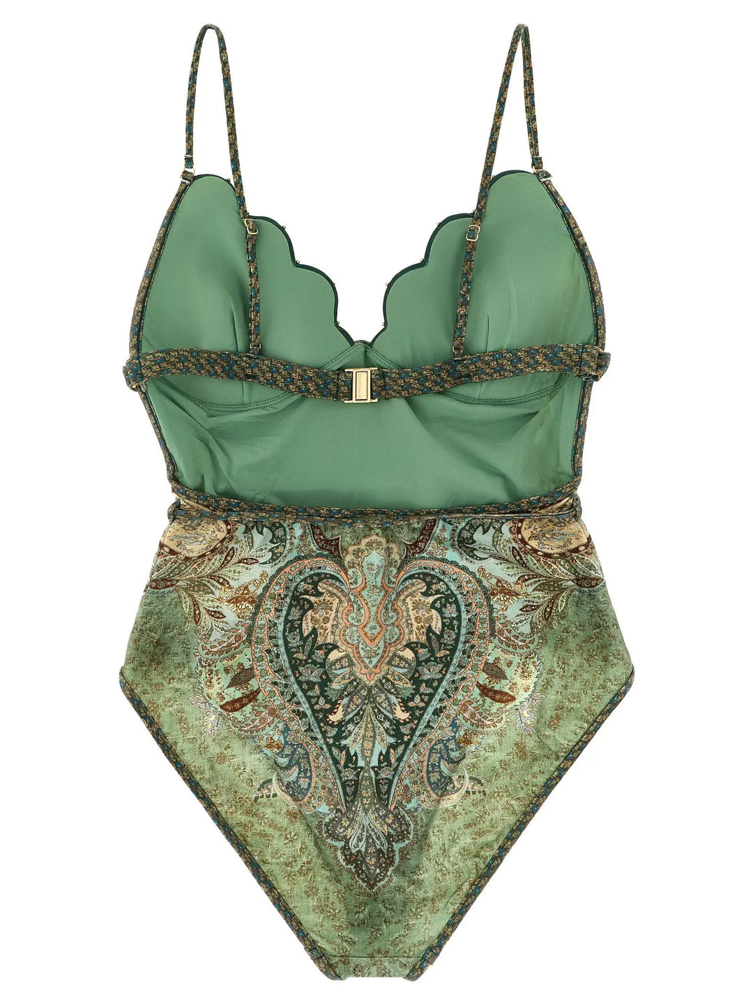 Zimmermann Bicolor Polyamide One-Piece Swimsuit