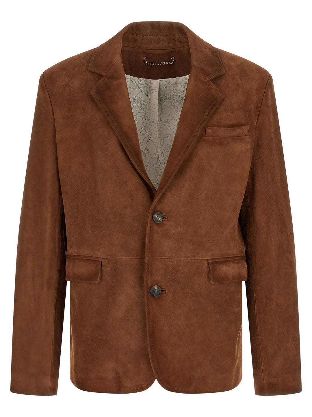 Golden Goose Sample Sale | Golden Goose Brown Lamb Leather Leather Jacket - | Designer outlet