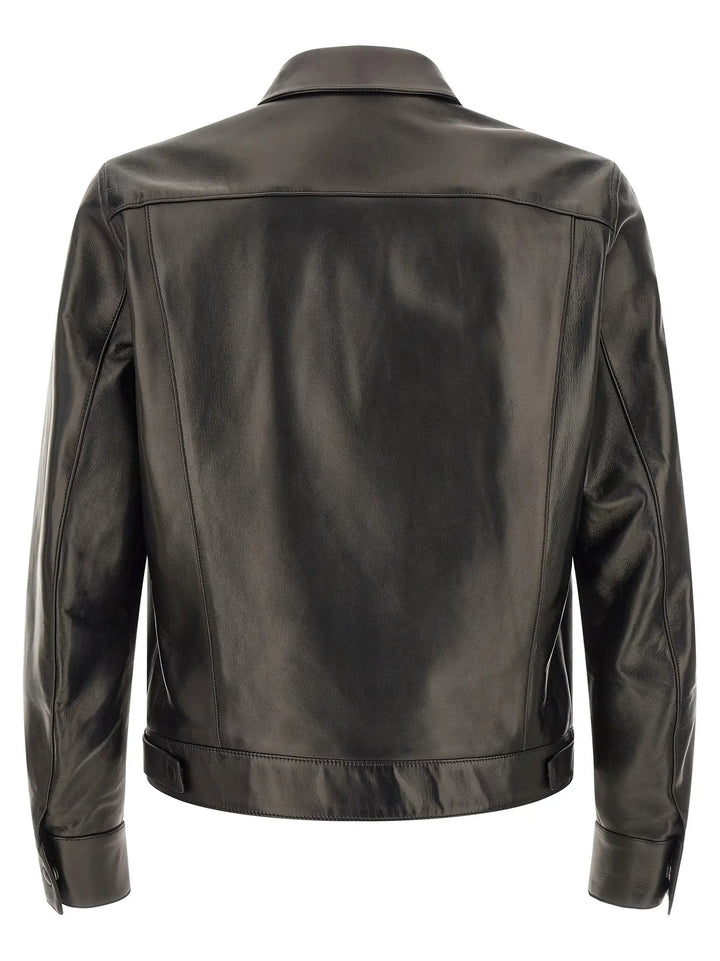 Tom Ford Sample Sale | Tom Ford Black Lamb Leather Leather Jacket - | Designer outlet