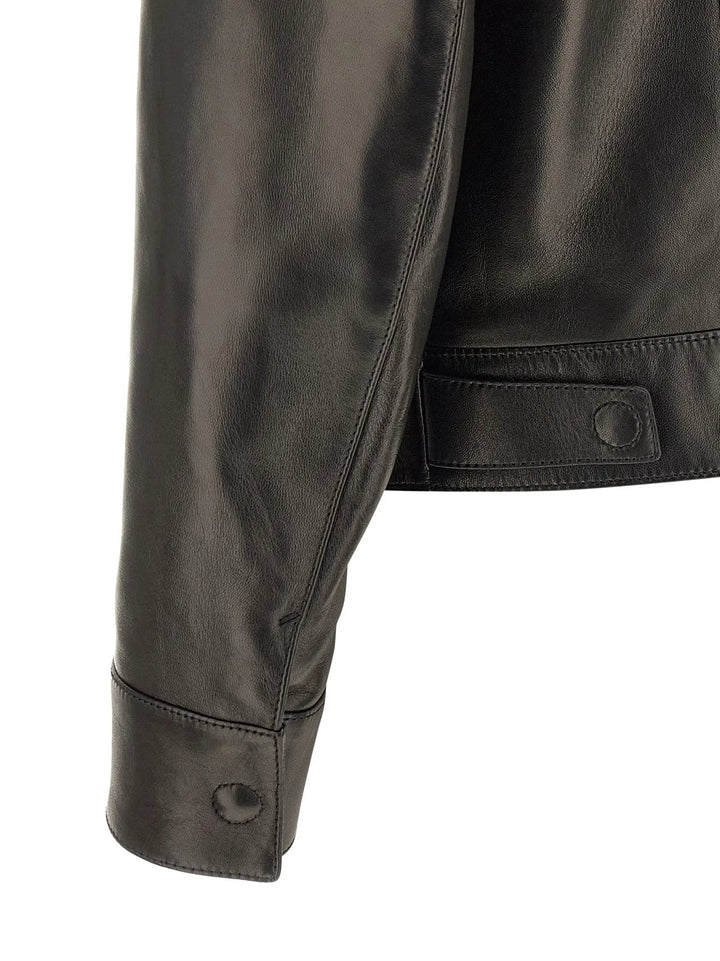 Tom Ford Sample Sale | Tom Ford Black Lamb Leather Leather Jacket - | Designer outlet