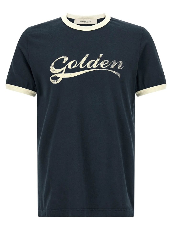 Golden Goose Blue Cotton T-Shirt