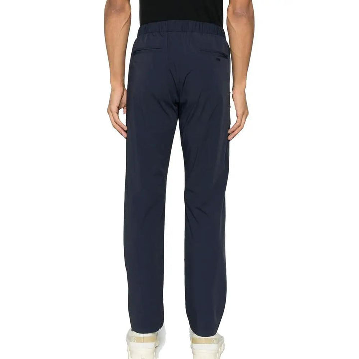 Herno Blue Elastane Casual Pants