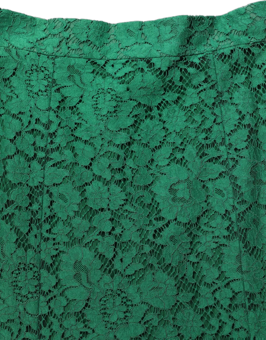 Dolce &amp; Gabbana Green Lace High Waist Mermaid Midi Skirt