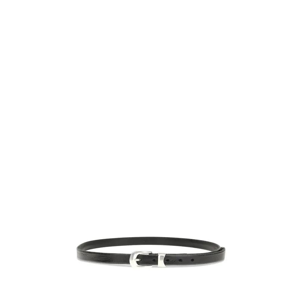 Our Legacy Sample Sale | Our Legacy Black Calf Leather Bos Taurus Thin Belt - | Designer outlet