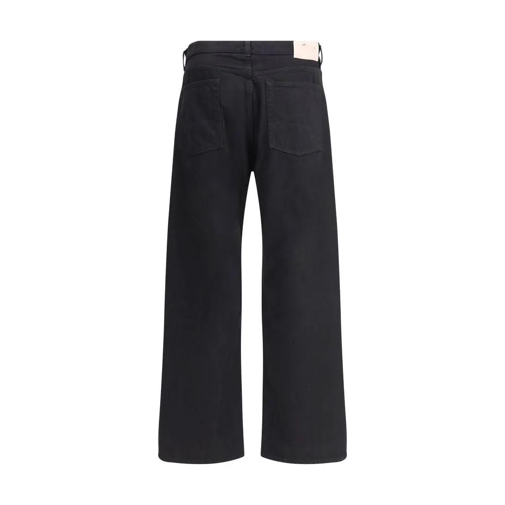 Our Legacy Sample Sale | Our Legacy Black Cotton Straight-Leg Jeans - | Designer outlet