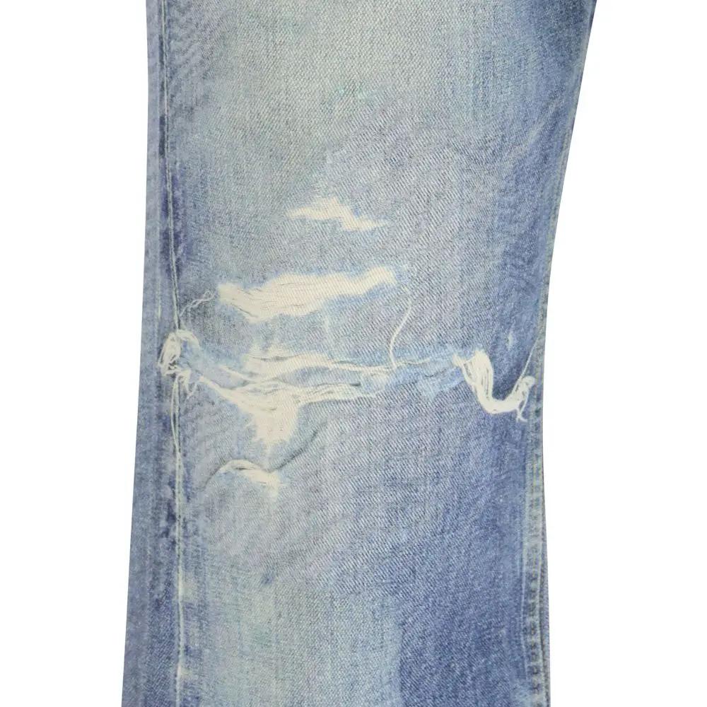 Our Legacy Blue Cotton Relaxed Fit Jeans