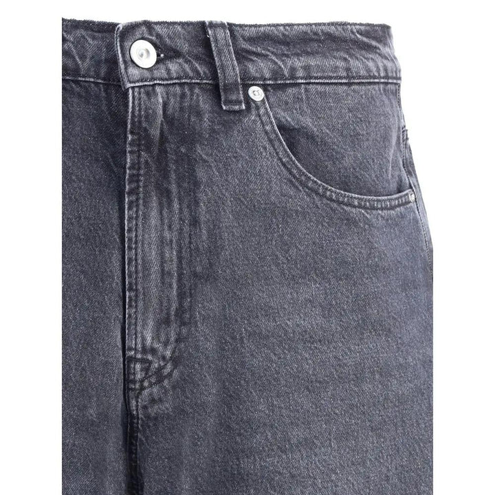 Our Legacy Black Cotton Relaxed Fit Jeans