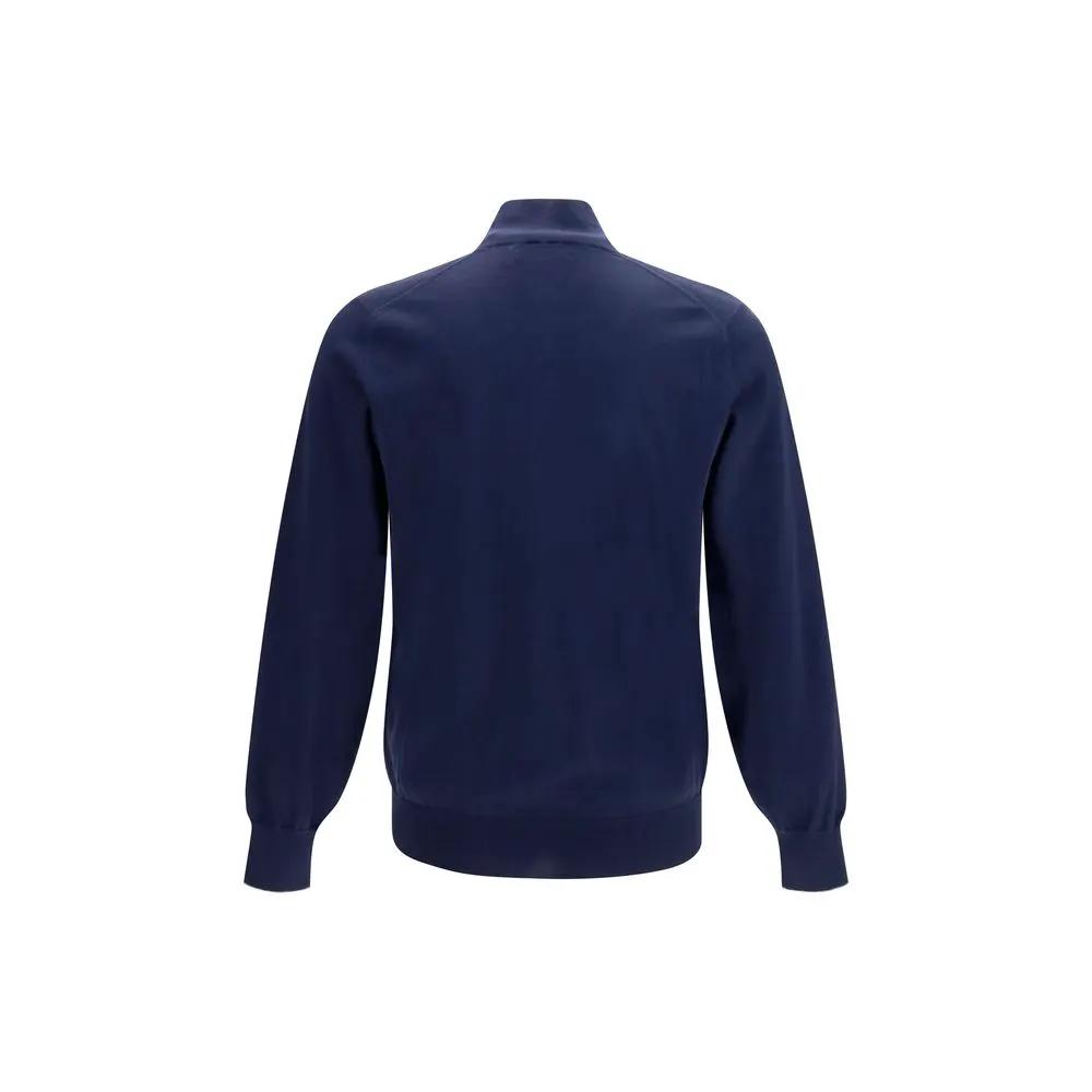 Brunello Cucinelli Sample Sale | Brunello Cucinelli Blue Cotton Cardigan - | Designer outlet