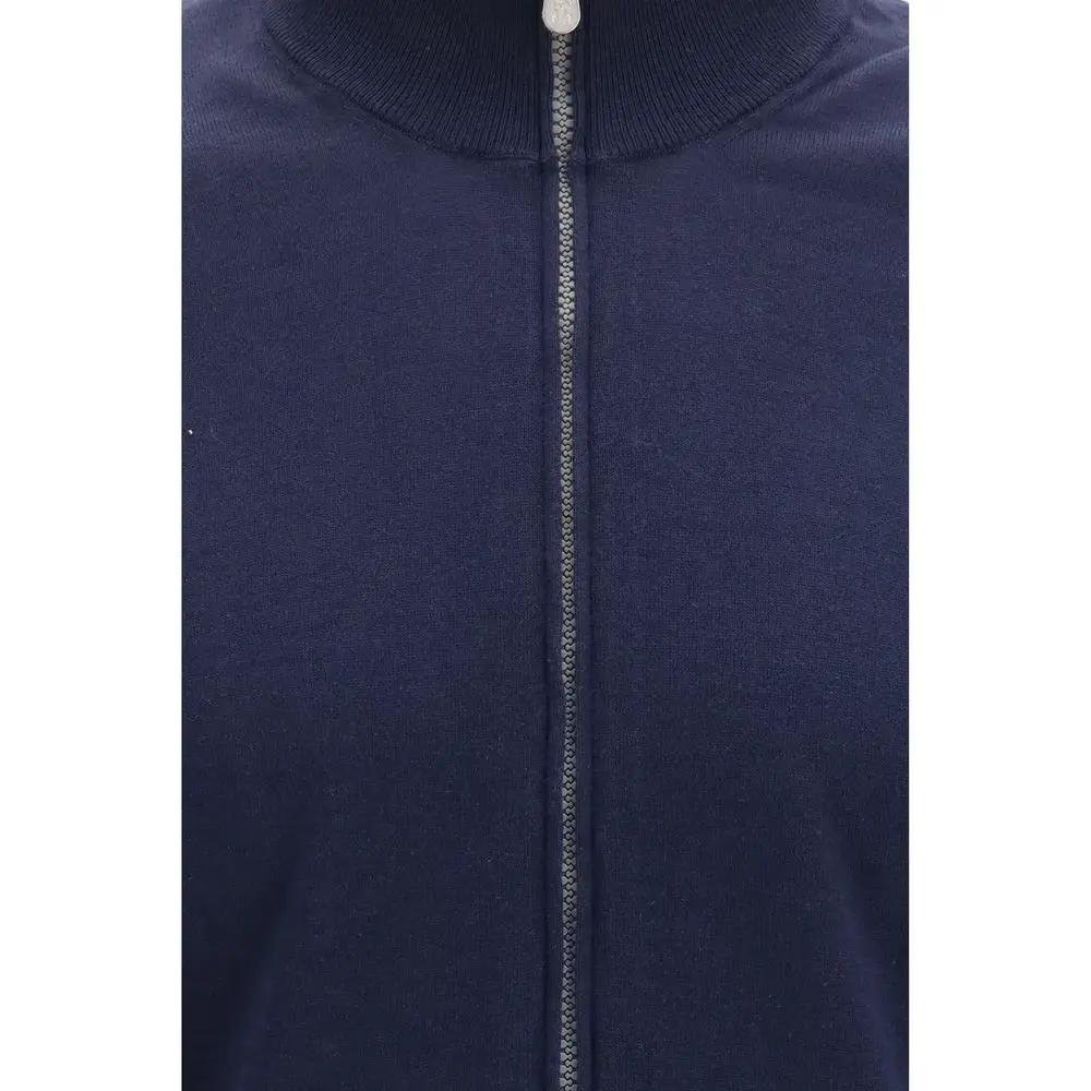 Brunello Cucinelli Sample Sale | Brunello Cucinelli Blue Cotton Cardigan - | Designer outlet