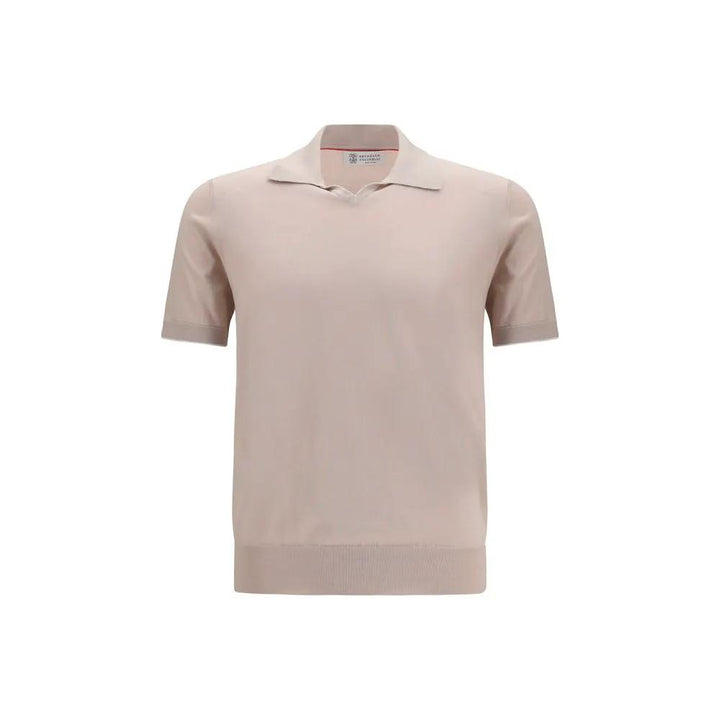 Brunello Cucinelli Sample Sale | Brunello Cucinelli Beige Cotton Polo Shirt - | Designer outlet