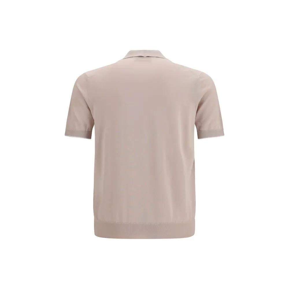 Brunello Cucinelli Sample Sale | Brunello Cucinelli Beige Cotton Polo Shirt - | Designer outlet