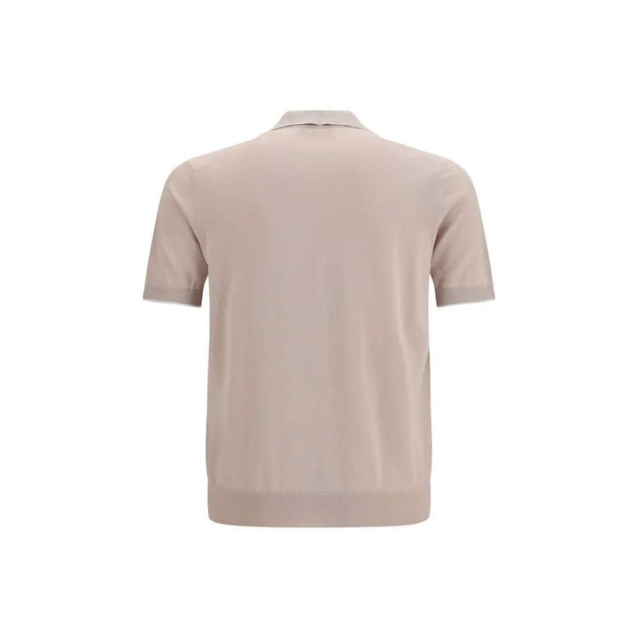 Brunello Cucinelli Sample Sale | Brunello Cucinelli Beige Cotton Polo Shirt - | Designer outlet