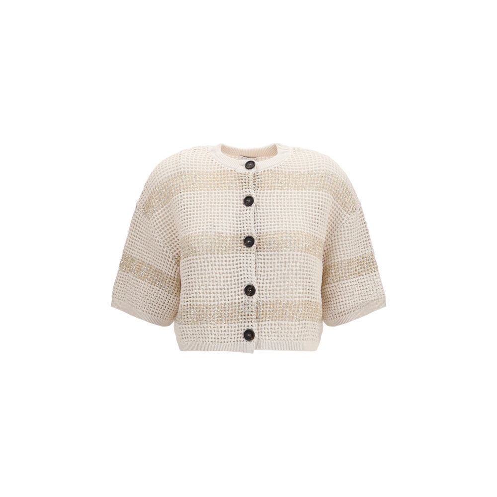 Brunello Cucinelli Sample Sale | Brunello Cucinelli Beige Cotton Cardigan - | Designer outlet