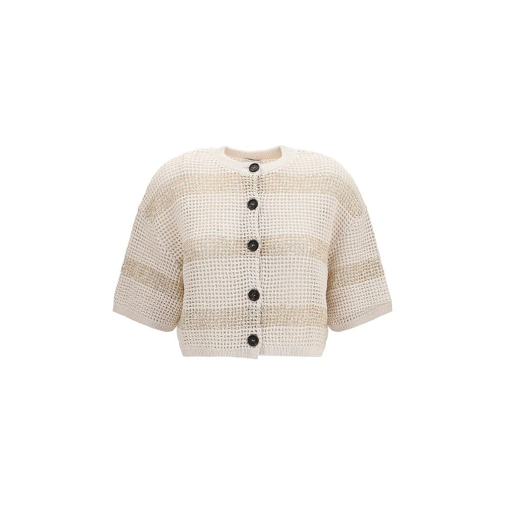Brunello Cucinelli Sample Sale | Brunello Cucinelli Beige Cotton Cardigan - | Designer outlet