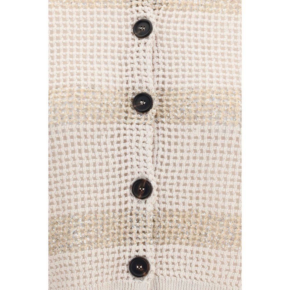 Brunello Cucinelli Sample Sale | Brunello Cucinelli Beige Cotton Cardigan - | Designer outlet