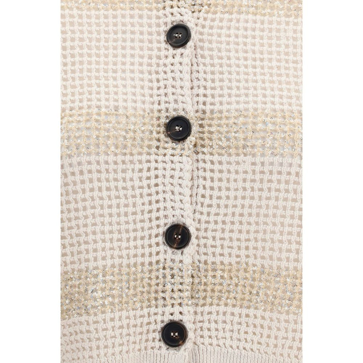 Brunello Cucinelli Sample Sale | Brunello Cucinelli Beige Cotton Cardigan - | Designer outlet