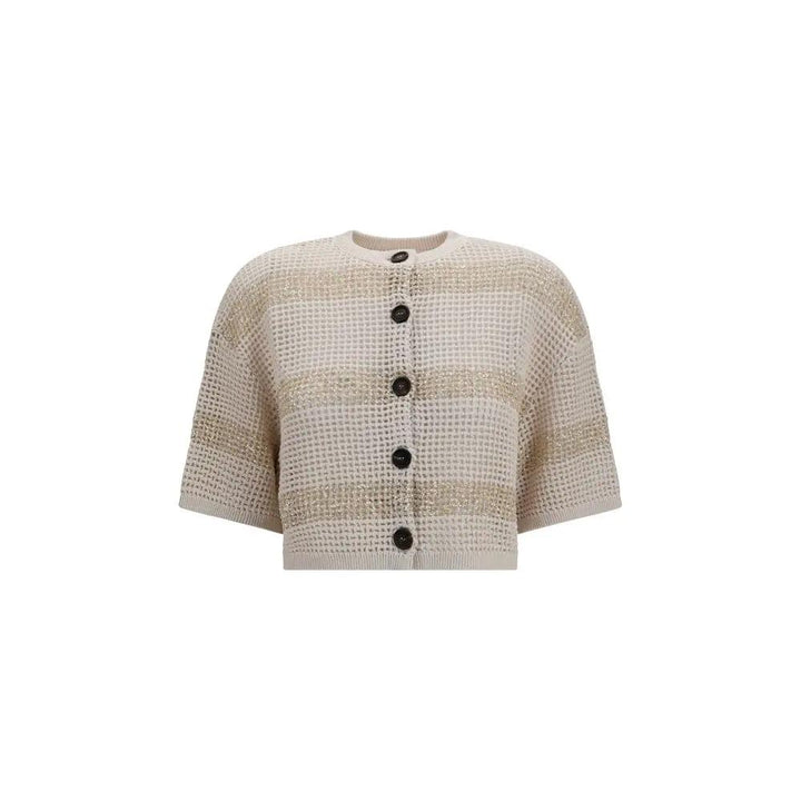 Brunello Cucinelli Sample Sale | Brunello Cucinelli Beige Linen Cardigan - | Designer outlet