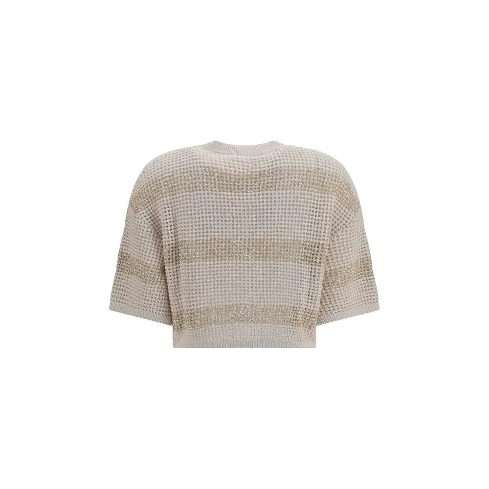 Brunello Cucinelli Sample Sale | Brunello Cucinelli Beige Linen Cardigan - | Designer outlet