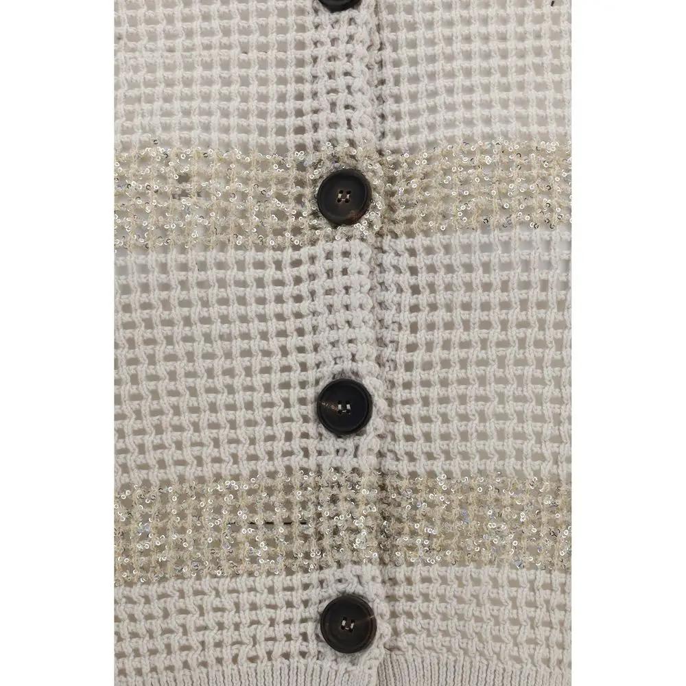 Brunello Cucinelli Sample Sale | Brunello Cucinelli Beige Linen Cardigan - | Designer outlet