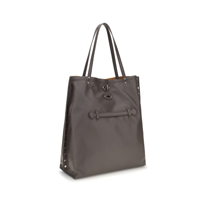 Zanellato Sample Sale | Zanellato Gray Calf Leather Bos Taurus Shoulder Bag - | Designer outlet