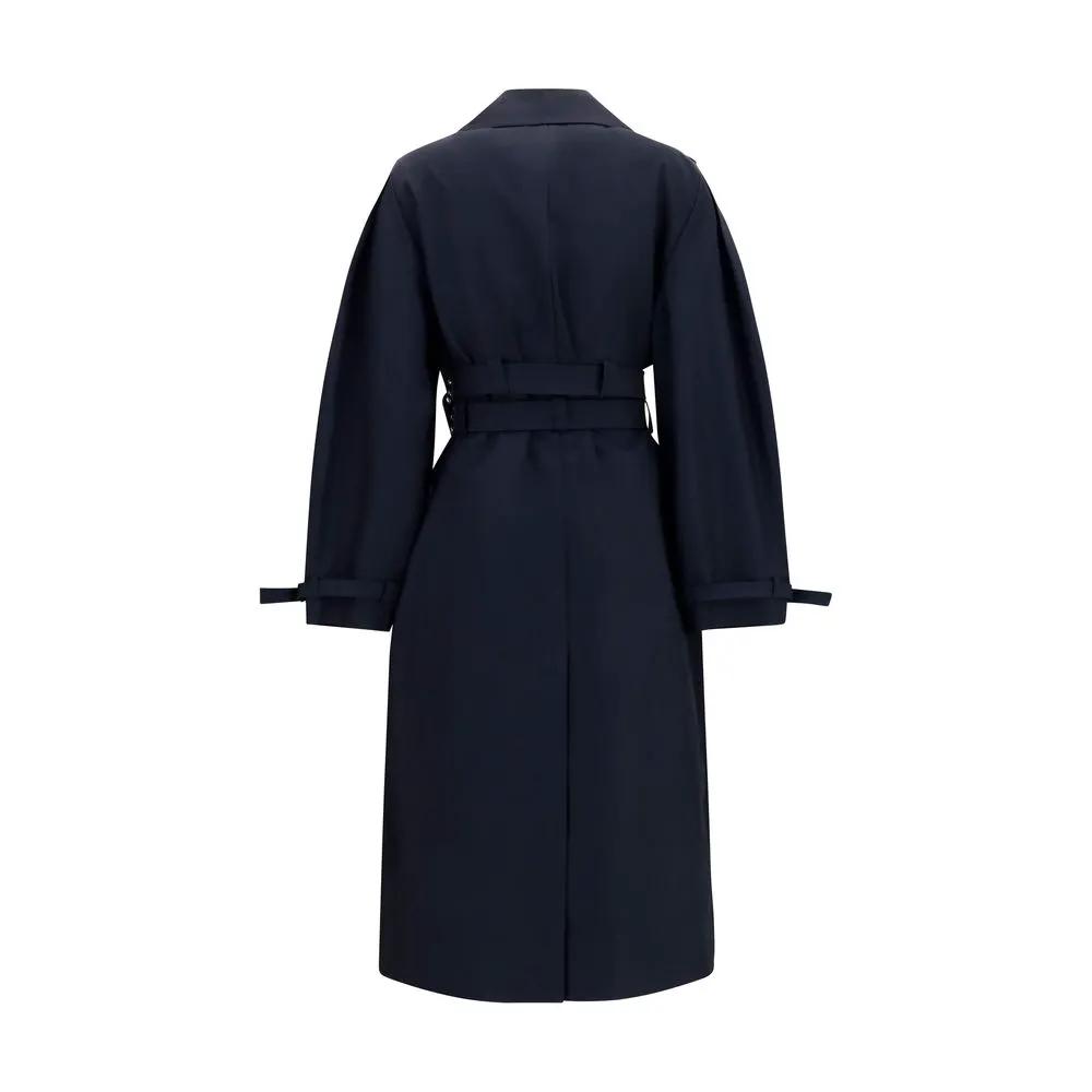 Ganni Sample Sale | Ganni Black Cotton Coat - | Designer outlet