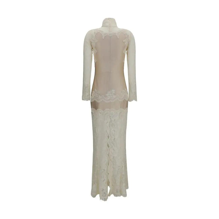 Rabanne Sample Sale | Rabanne Beige Polyamide Long Dress - | Designer outlet