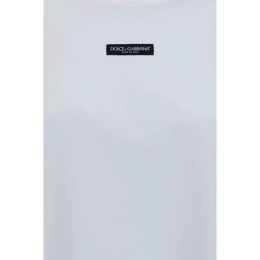 Dolce &amp; Gabbana Sample Sale | Dolce &amp; Gabbana White Cotton T-Shirt - | Designer outlet