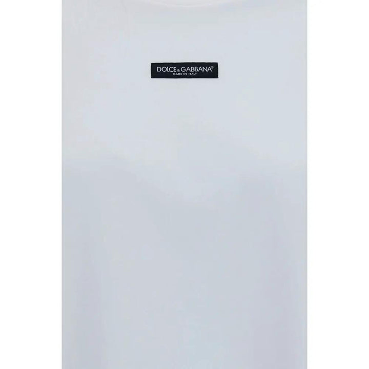 Dolce &amp; Gabbana Sample Sale | Dolce &amp; Gabbana White Cotton T-Shirt - | Designer outlet