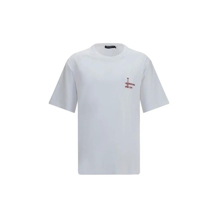 Dolce &amp; Gabbana Sample Sale | Dolce &amp; Gabbana White Cotton T-Shirt - | Designer outlet