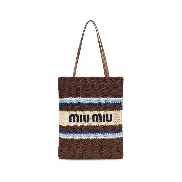 Miu Miu Sample Sale | Miu Miu Multicolor Recycled Cotton Shoulder Bag - | Designer outlet