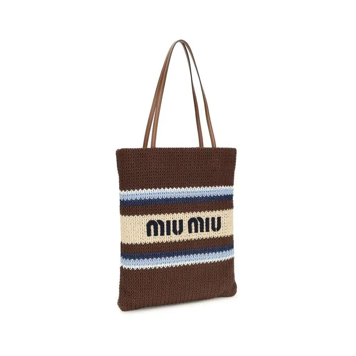 Miu Miu Sample Sale | Miu Miu Multicolor Recycled Cotton Shoulder Bag - | Designer outlet