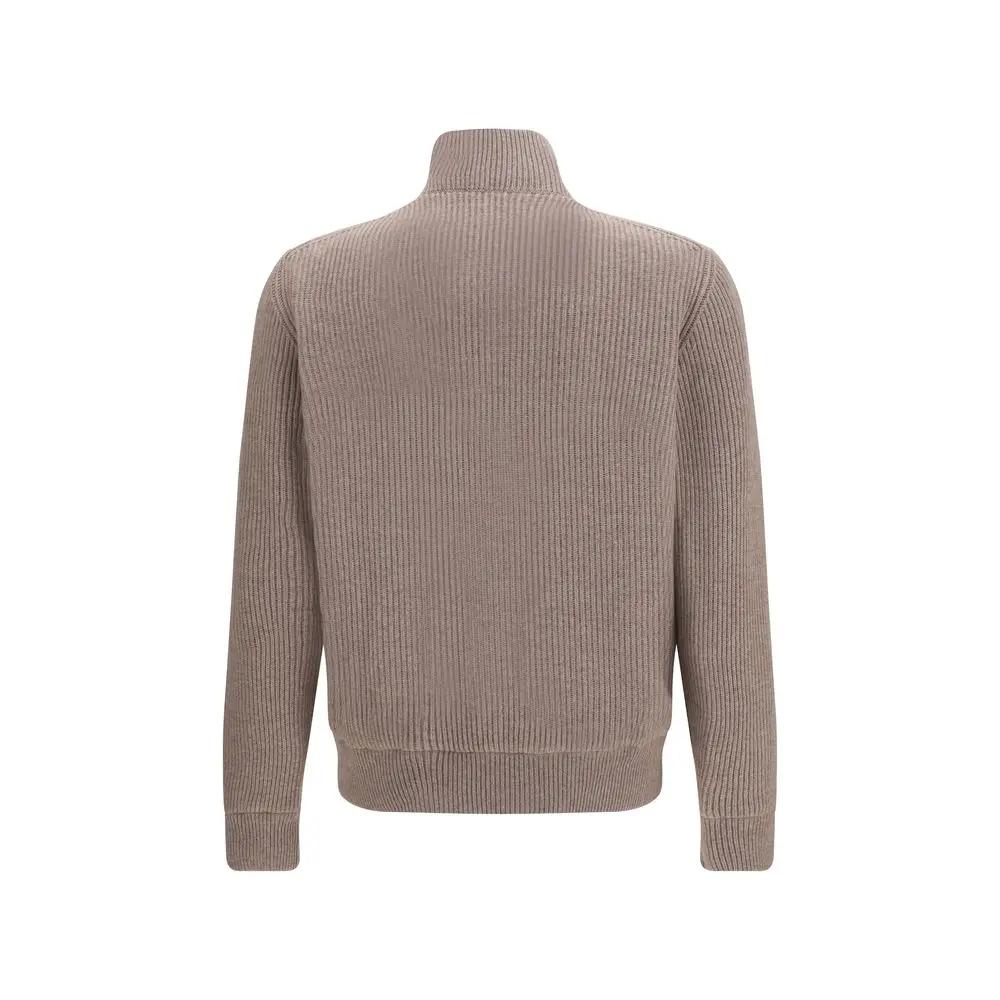 Brunello Cucinelli Sample Sale | Brunello Cucinelli Beige Calf Leather Bos Taurus Leather Jacket - | Designer outlet
