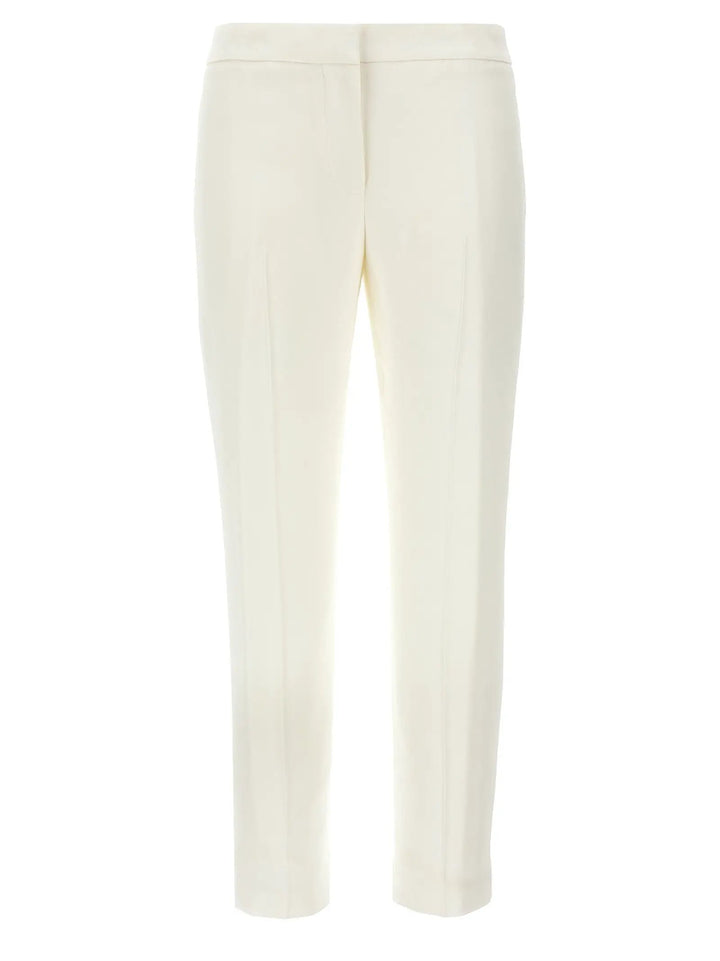 Alexander McQueen White Viscose Casual Pants