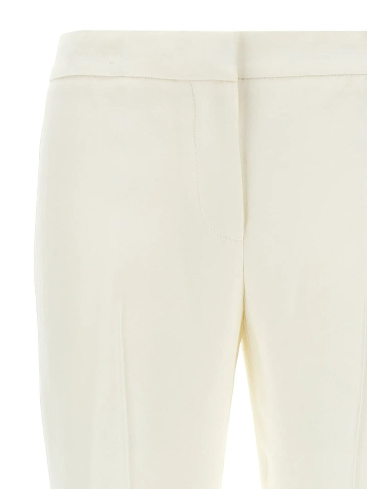 Alexander McQueen White Viscose Casual Pants