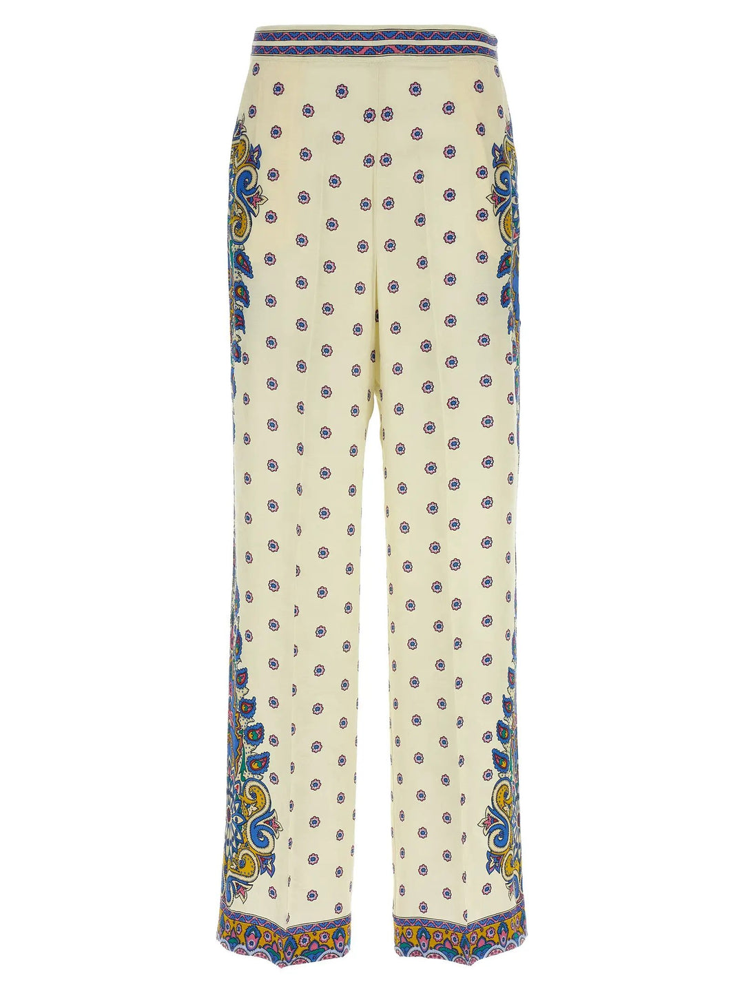 Etro White Viscose Casual Pants