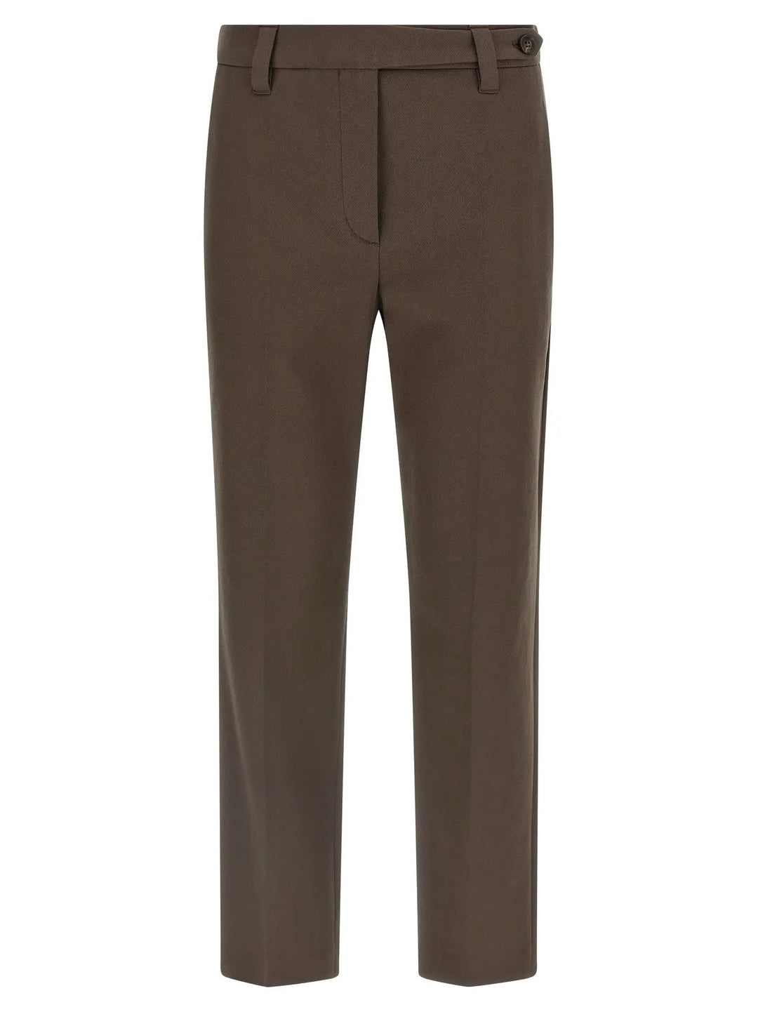 Brunello Cucinelli Brown Cotton Casual Pants