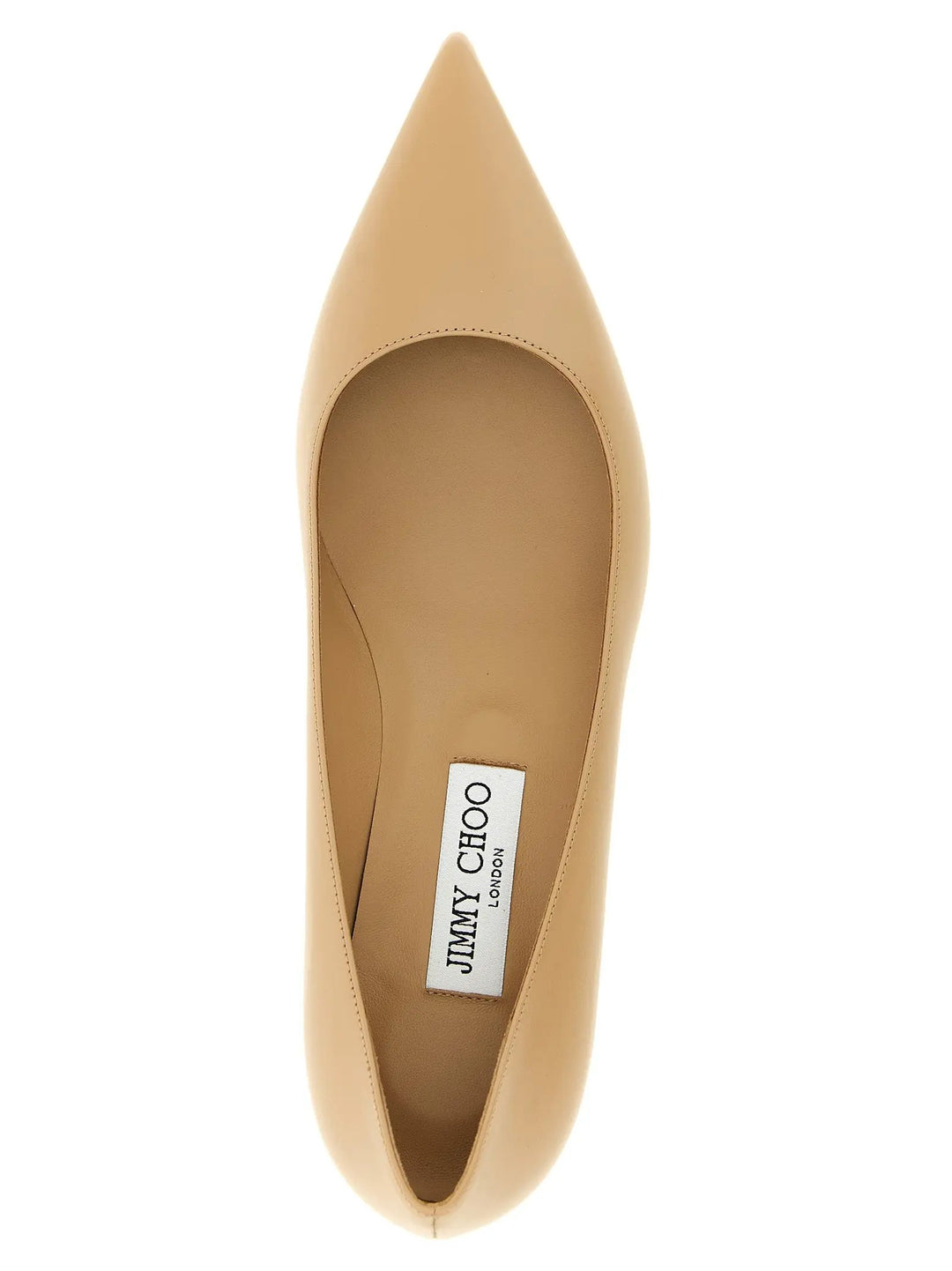 Jimmy Choo Sample Sale | Jimmy Choo Beige Leather Mid Heel Pumps - | Designer outlet
