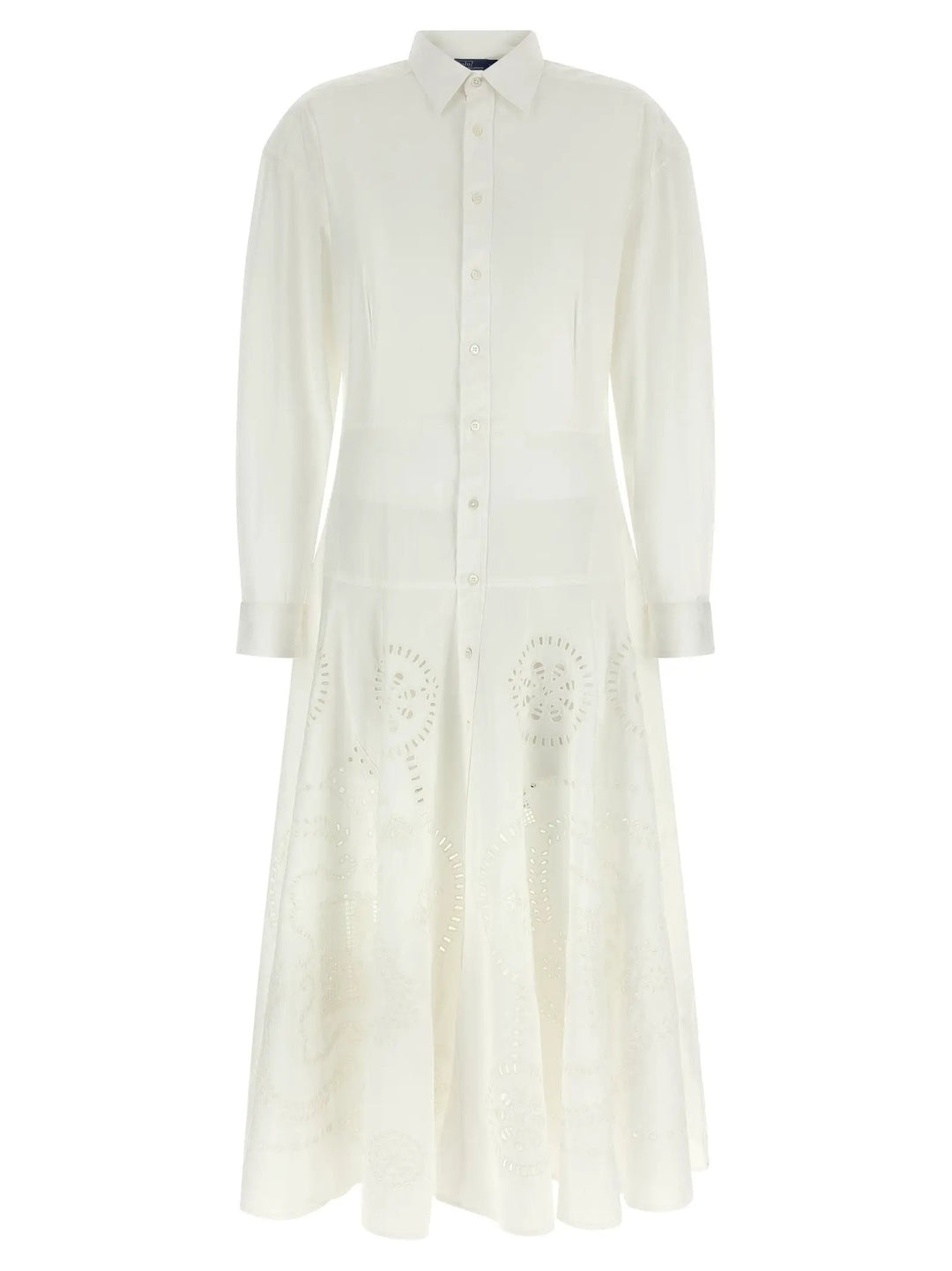 Polo Ralph Lauren White Cotton Midi Dress