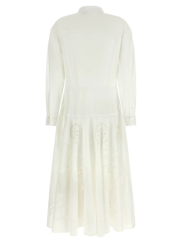 Polo Ralph Lauren White Cotton Midi Dress