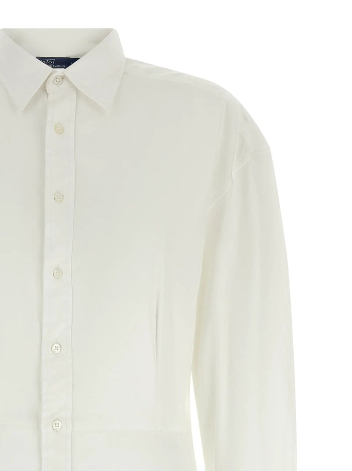 Polo Ralph Lauren White Cotton Midi Dress