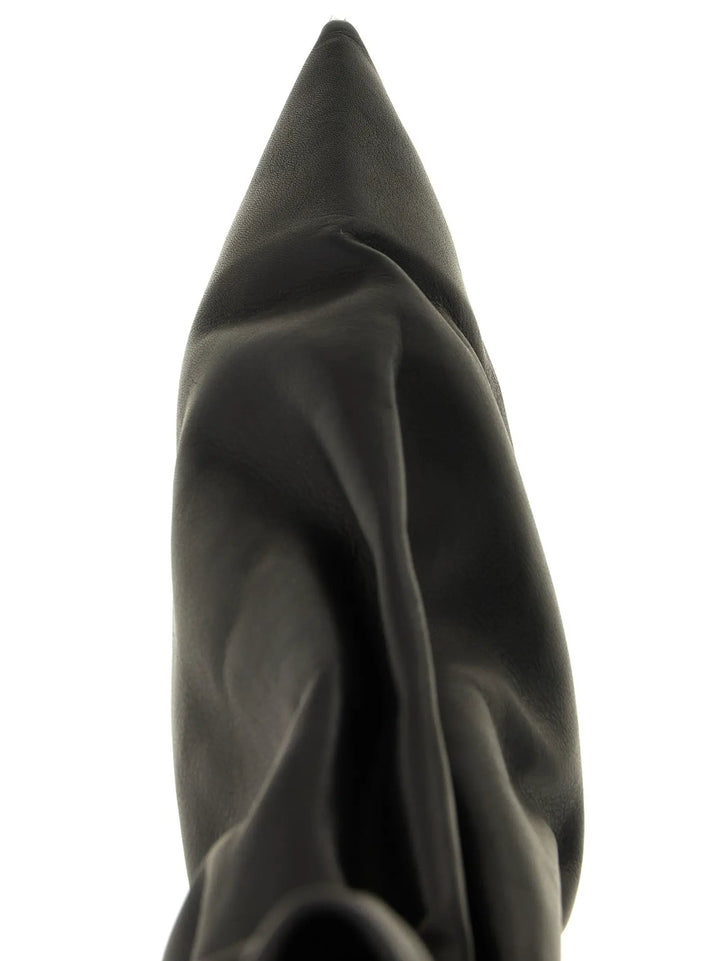 Rick Owens Sample Sale | Rick Owens Black Calfskin Ankle Boots - | Designer outlet