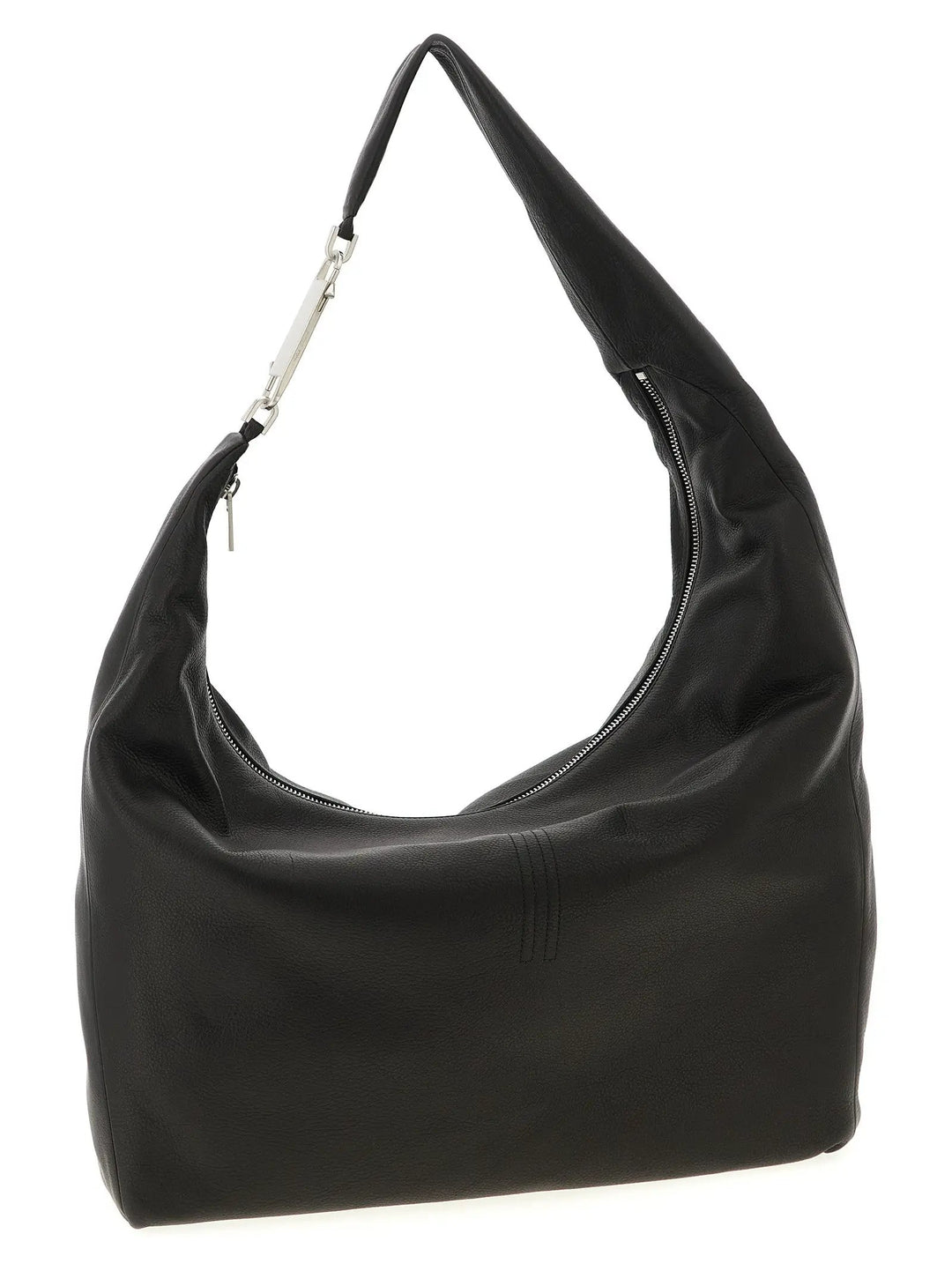 Rick Owens Black Calfskin Shoulder Bag