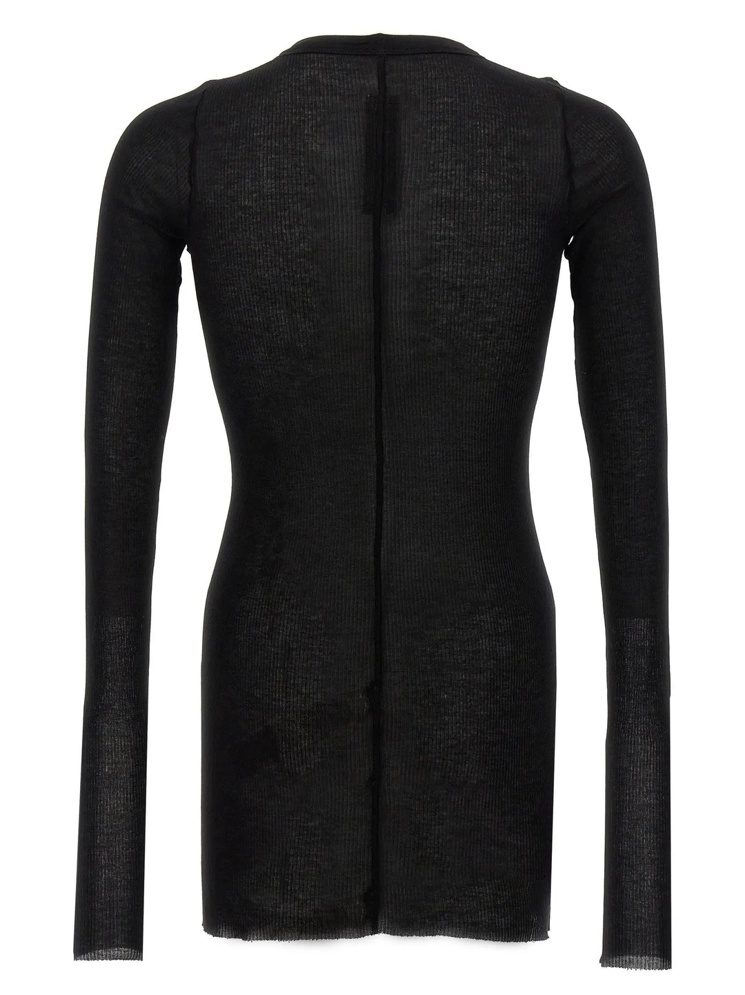 Rick Owens Black Viscose T-Shirt