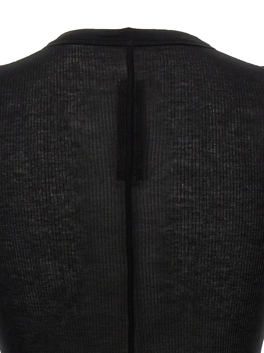 Rick Owens Black Viscose T-Shirt
